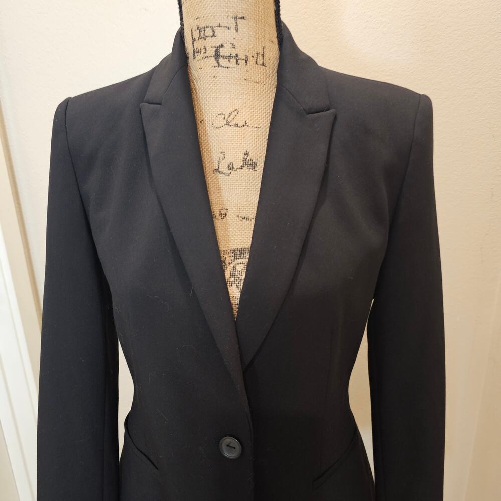 Zara Women's Black Single Button Jacket Size Medium - Picture 3 of 9